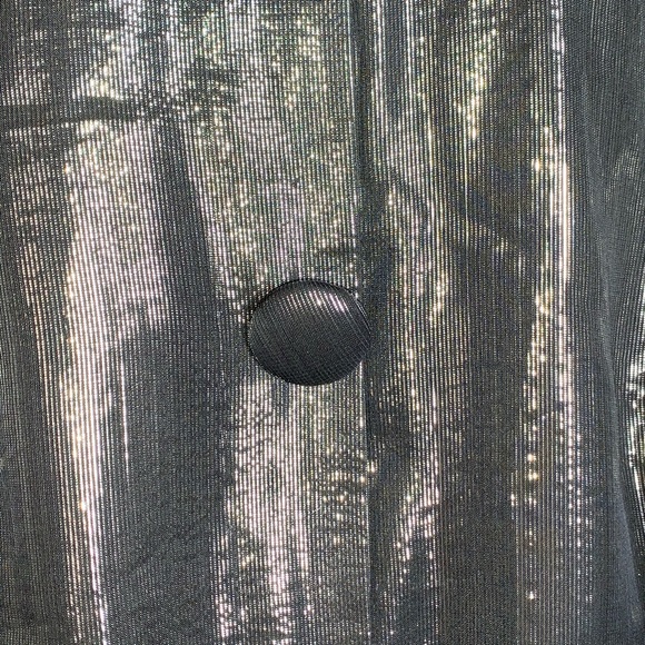 INC International Concepts silk blend dark silver shift dress - Picture 4 of 5